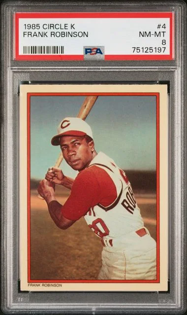 1985 Circle K Frank Robinson #4 card image