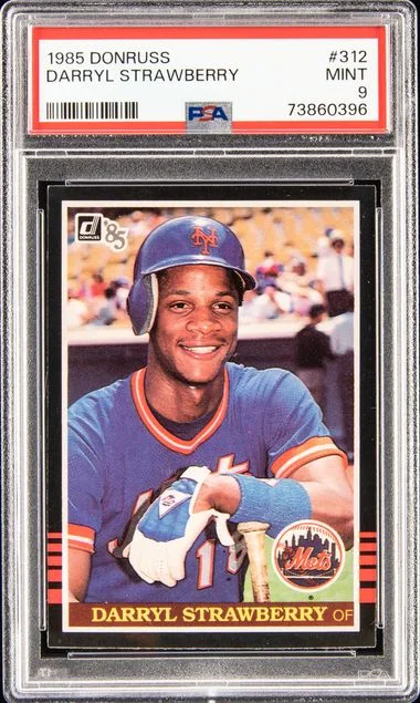1985 Donruss Darryl Strawberry #312 card image