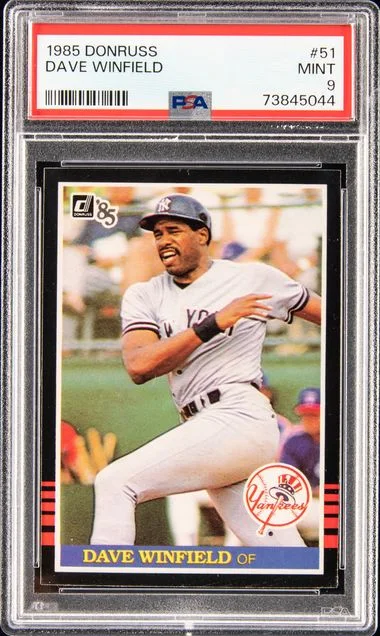 1985 Donruss Dave Winfield #51 card image