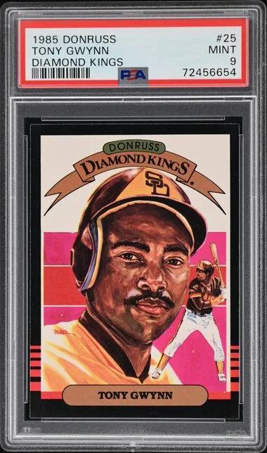 1985 Donruss Diamond Kings Tony Gwynn #25 card image