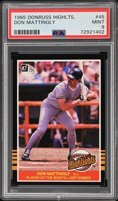1985 Donruss Don Mattingly Highlights #45 card image