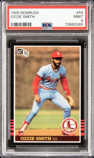 1985 Donruss Ozzie Smith #59 card image