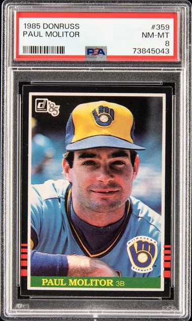 1985 Donruss Paul Molitor #359 card image