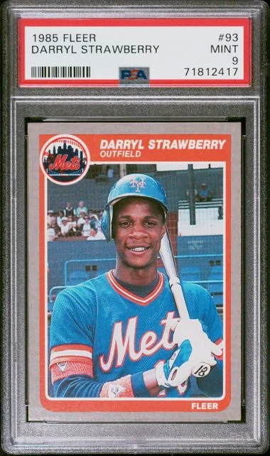 1985 Fleer Darryl Strawberry #93 card image