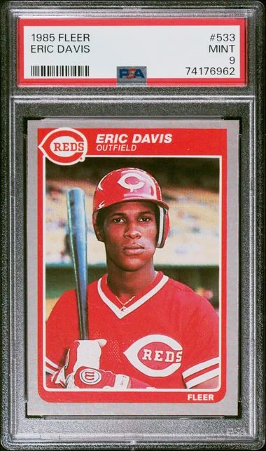 1985 Fleer Eric Davis #533 card image