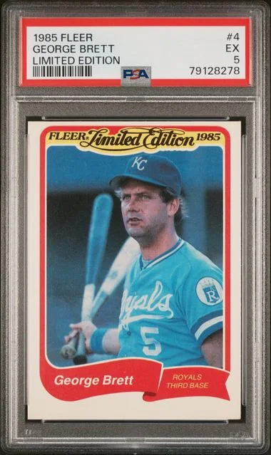 1985 Fleer George Brett Limited Edition #4 card image