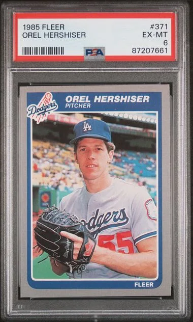 1985 Fleer Orel Hershiser #371 card image