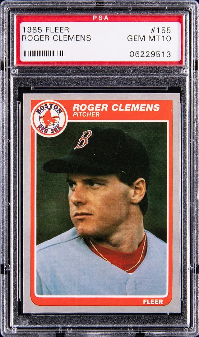 1985 Fleer Roger Clemens #155 card image