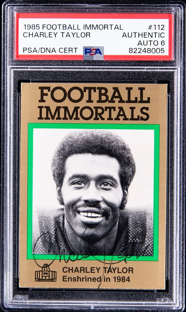 1985 Football Immortal Charley Taylor #112 card image