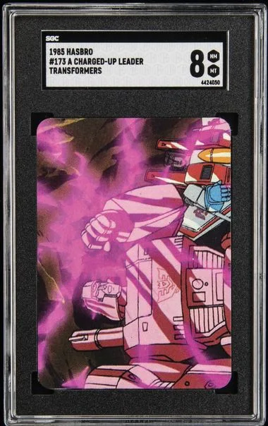 1985 Hasbro Transformers A Charged-Up Leader #173 card image