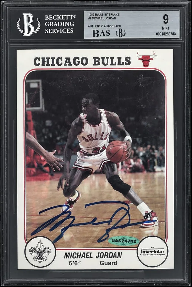 1985 Interlake Bulls Michael Jordan #1 card image