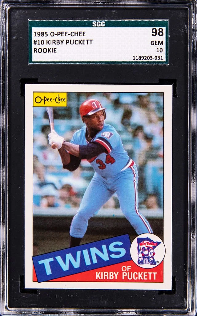 1985 O-Pee-Chee Kirby Puckett #10 card image