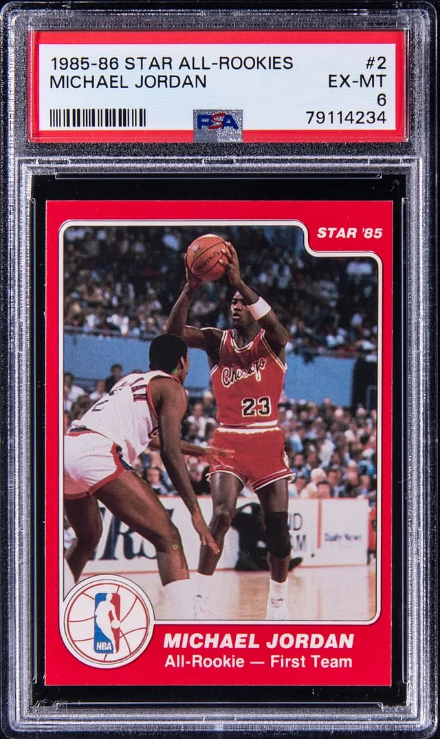 1985 Star All-Rookies Michael Jordan #2 card image