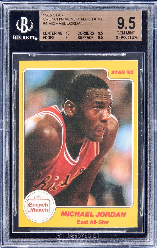 1985 Star Crunch 'n Munch All-Stars Michael Jordan #4 card image