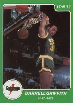 1985 Star Gatorade Slam Dunk Darrell Griffith #6 card image