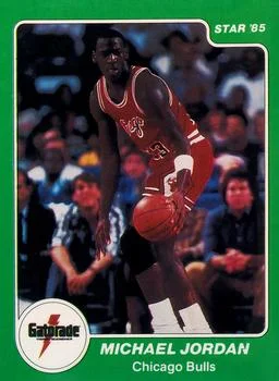 1985 Star Gatorade Slam Dunk Michael Jordan #7 card image