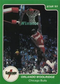 1985 Star Gatorade Slam Dunk Orlando Woolridge #9 card image