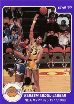 1985 Star Kareem Abdul-Jabbar Kareem Abdul-Jabbar NBA MVP / 1976 #8 card image