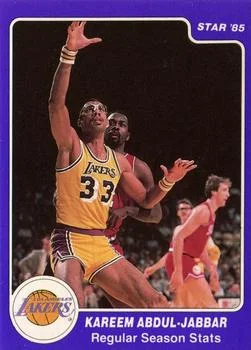 1985 Star Kareem Abdul-Jabbar Kareem Abdul-Jabbar Regular Season Stats #3 card image