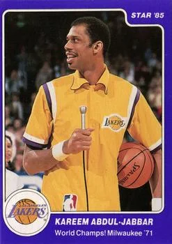 1985 Star Kareem Abdul-Jabbar Kareem Abdul-Jabbar World Champs! Milwaukee '71 #10 card image