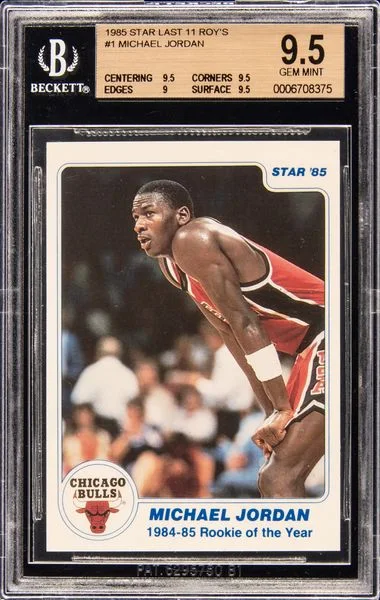 1985 Star Last 11 Of The Years Michael Jordan #1 card image
