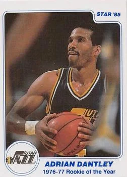 1985 Star Last 11 ROY Adrian Dantley #9 card image