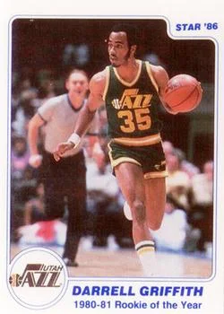 1985 Star Last 11 ROY Darrell Griffith #5 card image