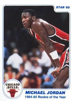 1985 Star Last 11 ROY Michael Jordan #1 card image