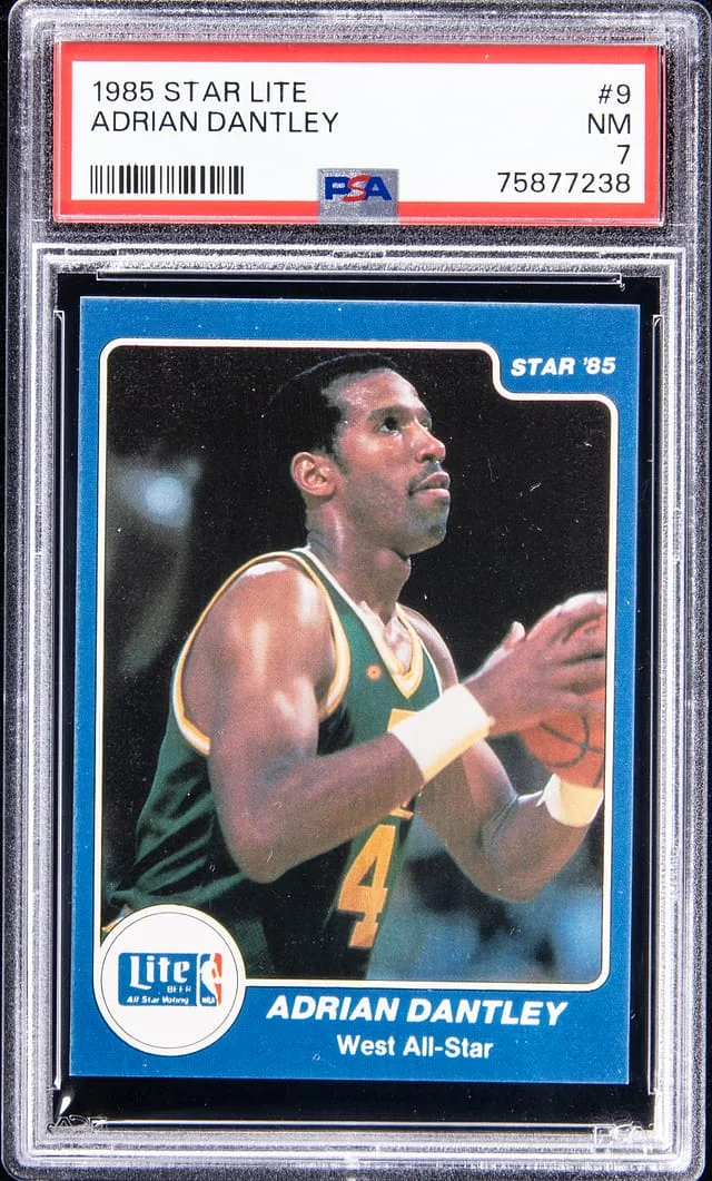 1985 Star Lite Adrian Dantley #9 card image