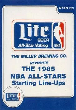 1985 Star Lite All-Stars 1985 NBA All-Stars #1 card image