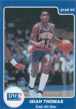 1985 Star Lite All-Stars Isiah Thomas #6 card image