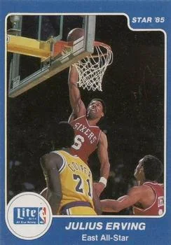 1985 Star Lite All-Stars Julius Erving #3 card image