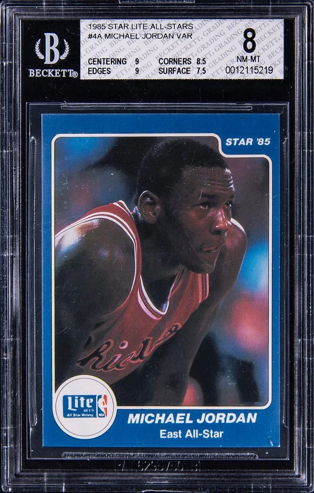 1985 Star Lite All-Stars Michael Jordan #4A card image