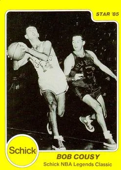 1985 Star Schick Legends Bob Cousy #7 card image