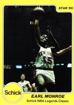 1985 Star Schick Legends Earl Monroe #19 card image