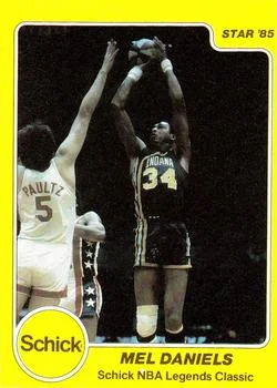 1985 Star Schick Legends Mel Daniels #8 card image