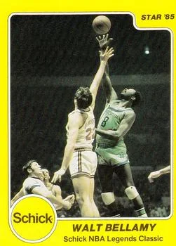 1985 Star Schick Legends Walt Bellamy #4 card image