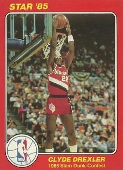1985 Star Slam Dunk Supers Clyde Drexler #2 card image