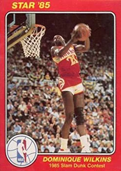 1985 Star Slam Dunk Supers Dominique Wilkins #8 card image