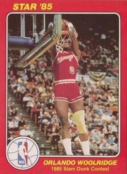 1985 Star Slam Dunk Supers Orlando Woolridge #9 card image