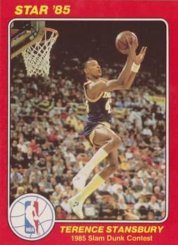 1985 Star Slam Dunk Supers Terence Stansbury #7 card image
