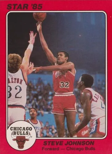 1985 Star Super Teams Chicago Bulls Steve Johnson #5 card image