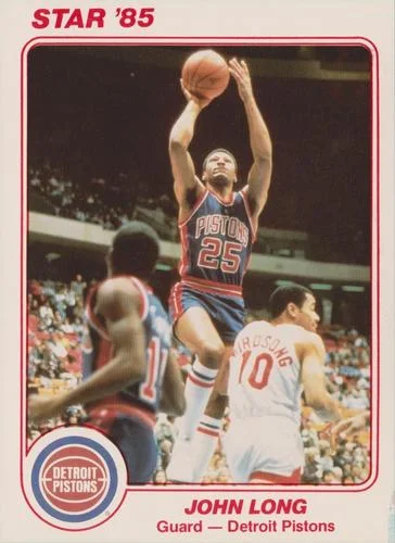 1985 Star Super Teams Detroit Pistons John Long #5 card image