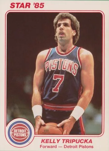 1985 Star Super Teams Detroit Pistons Kelly Tripucka #2 card image