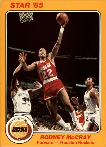 1985 Star Super Teams Houston Rockets Rodney McCray #4 card image