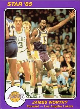 1985 Star Super Teams Los Angeles Lakers James Worthy #3 card image