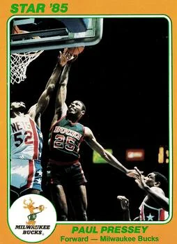 1985 Star Super Teams Milwaukee Bucks Paul Pressey #3 card image