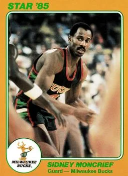 1985 Star Super Teams Milwaukee Bucks Sidney Moncrief #2 card image
