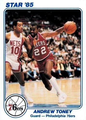 1985 Star Super Teams Philadelphia 76ers Andrew Toney #7 card image