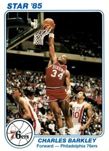 1985 Star Super Teams Philadelphia 76ers Charles Barkley #8 card image